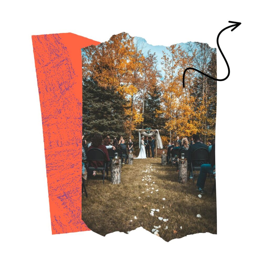 Matrimonio all'americana nella natura