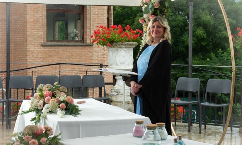 La celebrante di matrimoni Stefania Marvulli